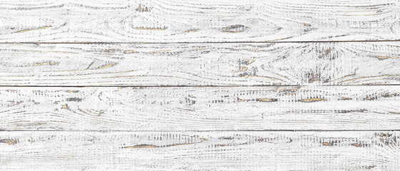 Obraz premium white wood texture background, wide wooden plank panel pattern