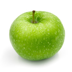 green apple isolated on white background