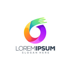 6 logo design vector illustration design