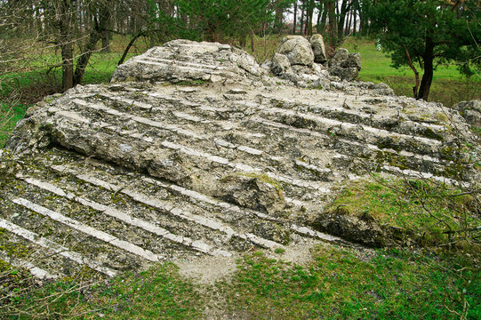 Adolf Hitler bunker remains.Residence "werwolf" near Vinnitsa, Ukraine