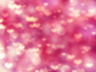 love abstract background shiny hearts colorful blurs