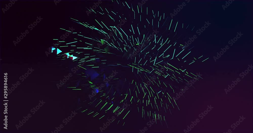 Poster abstract lines moving in a dark purple environment. abstract background for science fiction videos, 
