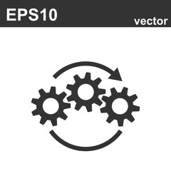 Gears wheel with arrows