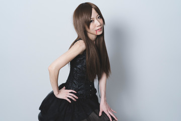 コスプレの女性