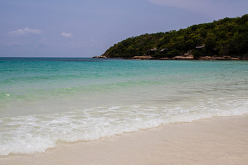 Idyllic Scene Beach or Tropical beach and sea at Ao Wai beach of Koh Samed or Samed island, Rayong province, Thailand