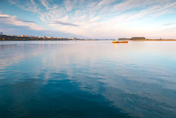 Danube river to Galati city, Romania