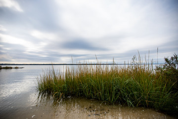 patuxent river in calvert county maryland overcast sky
