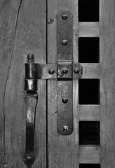 an old metal hinge