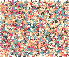Triangle hexagonal random background vector illustration.