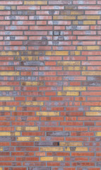 Brick wall in a background image.
