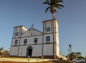 Pirenopolis, Goi&aacute;s, Brazil, October 17, 2019: Our Lady of the Rosary Church, in colonial style, the most traditional of the state of Goi&aacute;s, patron saint of the city of Piren&oacute;polis, Catholic temple