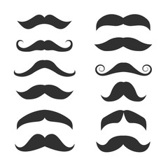 Mustache icon set