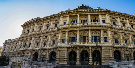 View of the building of the Supreme Court of Cassation in Roma, Lazio - Italy