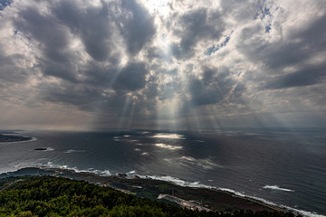 clouds over the sea