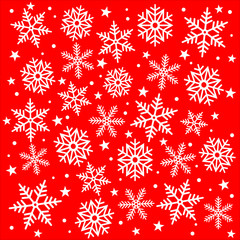 Christmas Snowflakes background. Vector Design