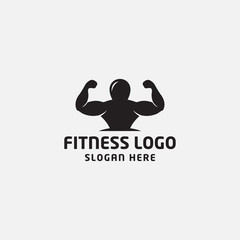 fitness logo design template - vector