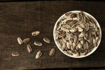 Detail of peanuts with peel