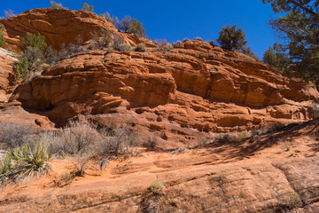 Red Rocks and Blue Sky in American West