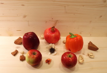 Naklejka na ściany i meble apple, fruit, food