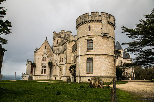 castillo de Abbadies en hendaya Pais Vasco, Espa&ntilde;a. 