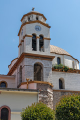 Fototapeta na wymiar Church of Saint Nicholas in old town of Kavala, Greece