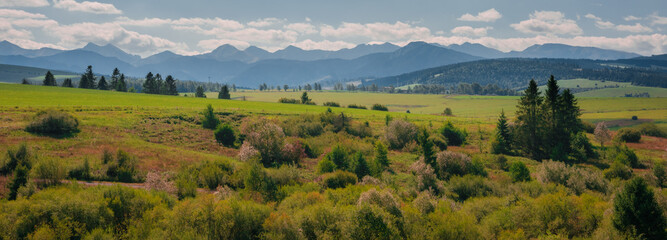 View on Tatra Mountains from Slovakia