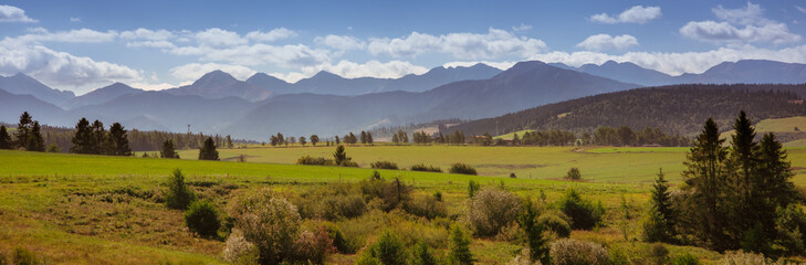Obraz premium Misty Tatra Mountains - autumn panorama