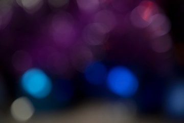 Blur Christmas lights. Circle Bokeh effect