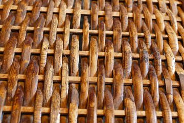 Texture background cane basket