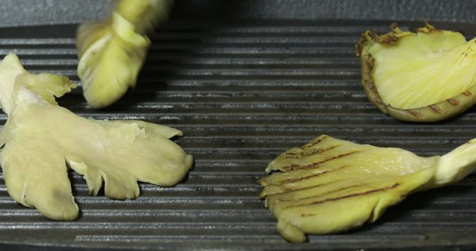 Funghi cotti alla griglia