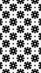 Ornate geometric pattern and black and white abstract background