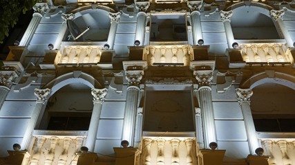 Buildings of Skopje at Nighttime