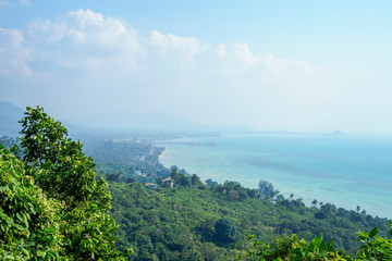 panoramic view of the island Koh Samui Thailand