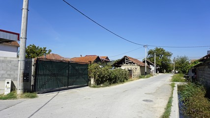 Fototapeta na wymiar typical macedonian village near skopje