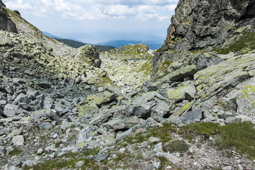 Landscape from trail from Scary lake to Kupens peaks, Rila Mountain, Bulgaria