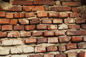 a red brick wall 