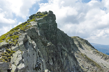 Landscape from trail from Scary lake to Kupens peaks, Rila Mountain, Bulgaria