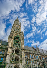 Fototapeta premium The New Town Hall located in the Marienplatz in Munich, Germany
