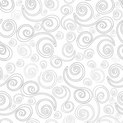 Abstract grey and white pattern with circles and swirls.Vector graphics