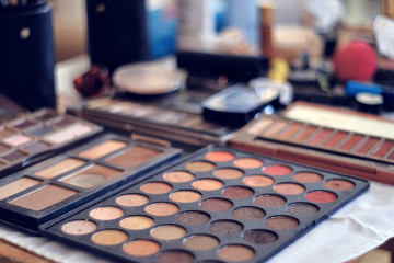 Makeup colorful eyeshadow palettes