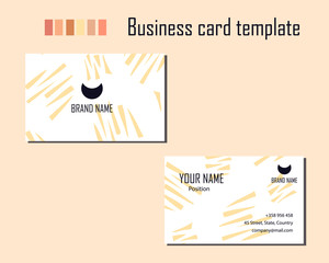 Template of modern business card.