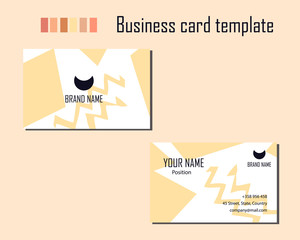 Template of modern business card.