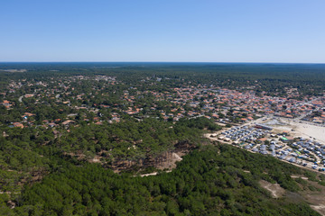 Obraz premium aerial view of montalivet