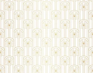 Wall murals Art deco Vector Art Deco Pattern. Seamless Abstract Background. Geometric Vintage Style Texture.