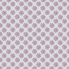 Simplicity snowflakes pattern. Christmas design in grey and red colors.