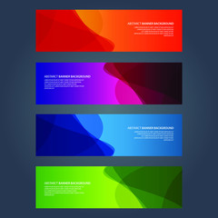 Fototapeta premium Vector Abstract design banner web template