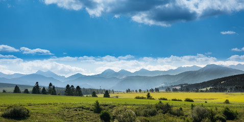 Tatra Mountains landscape in summer, Poland