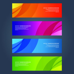 Fototapeta premium Vector Abstract design banner web template