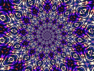 Colorful digital graphic kaleidoscope symmetry mandala style in laser light trial pattern, Tie Dye , spiderweb art abstract background for art projects, banner, business,   card, 3D, template