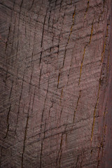 brown old wood. Close-up. Old cracked wood background. Shabby wood texture.